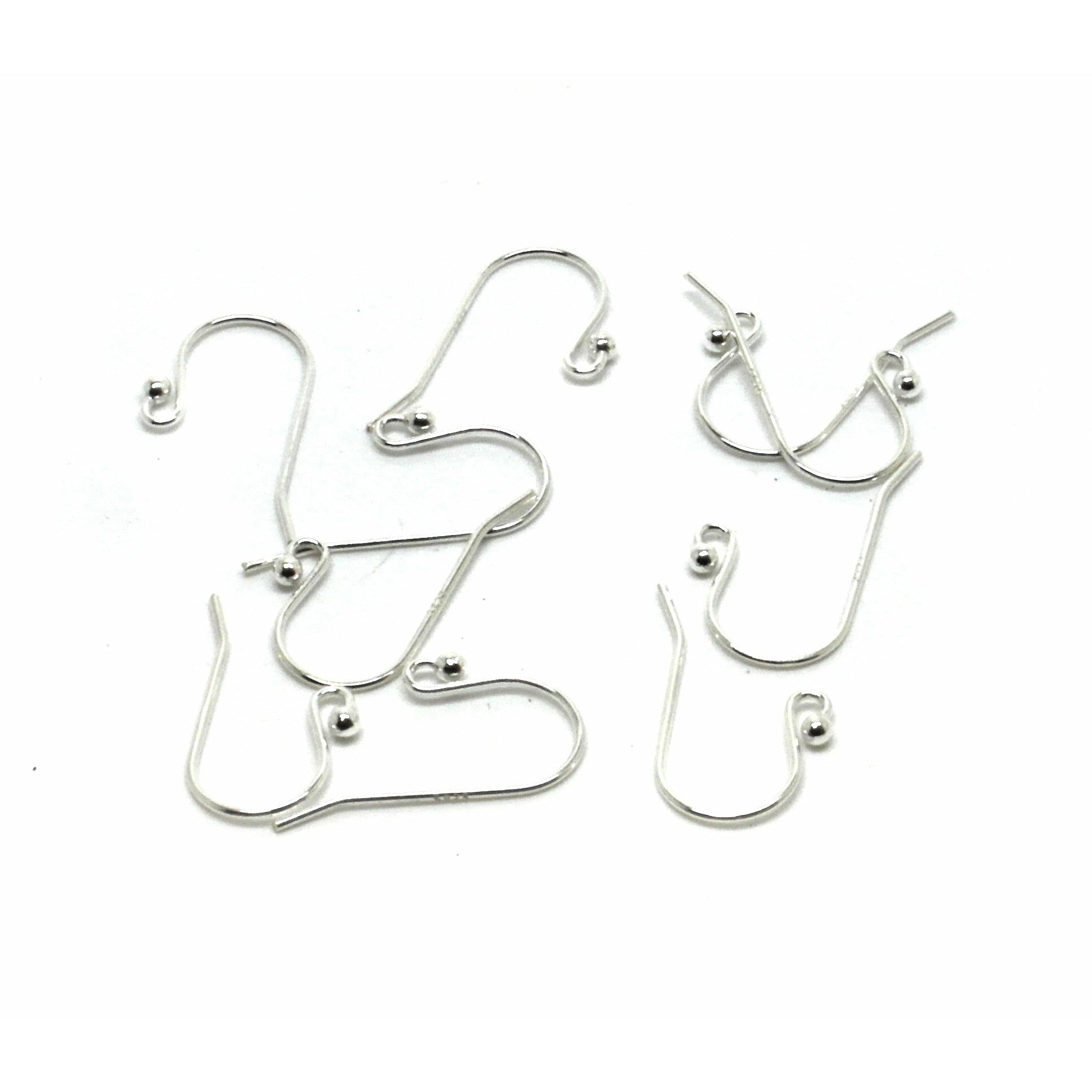 Fine Silver 19mm French Wire Earring Hook 