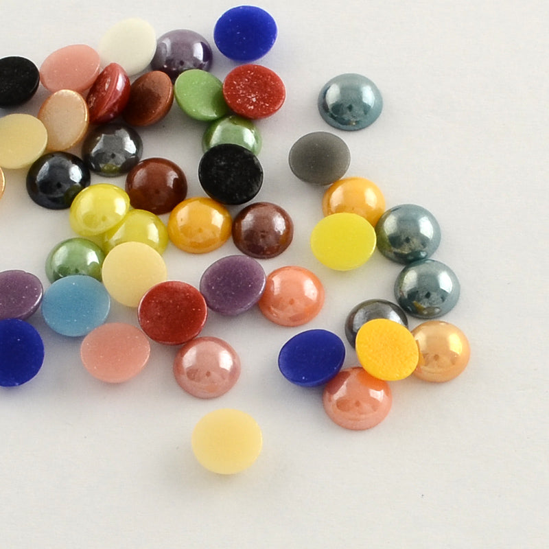 Glass Cabochons 7mm Julz Beads UK