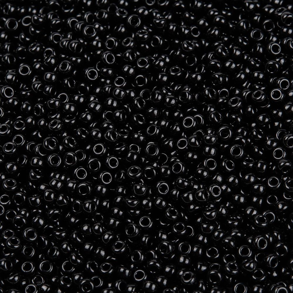 3mm black beads - 10g