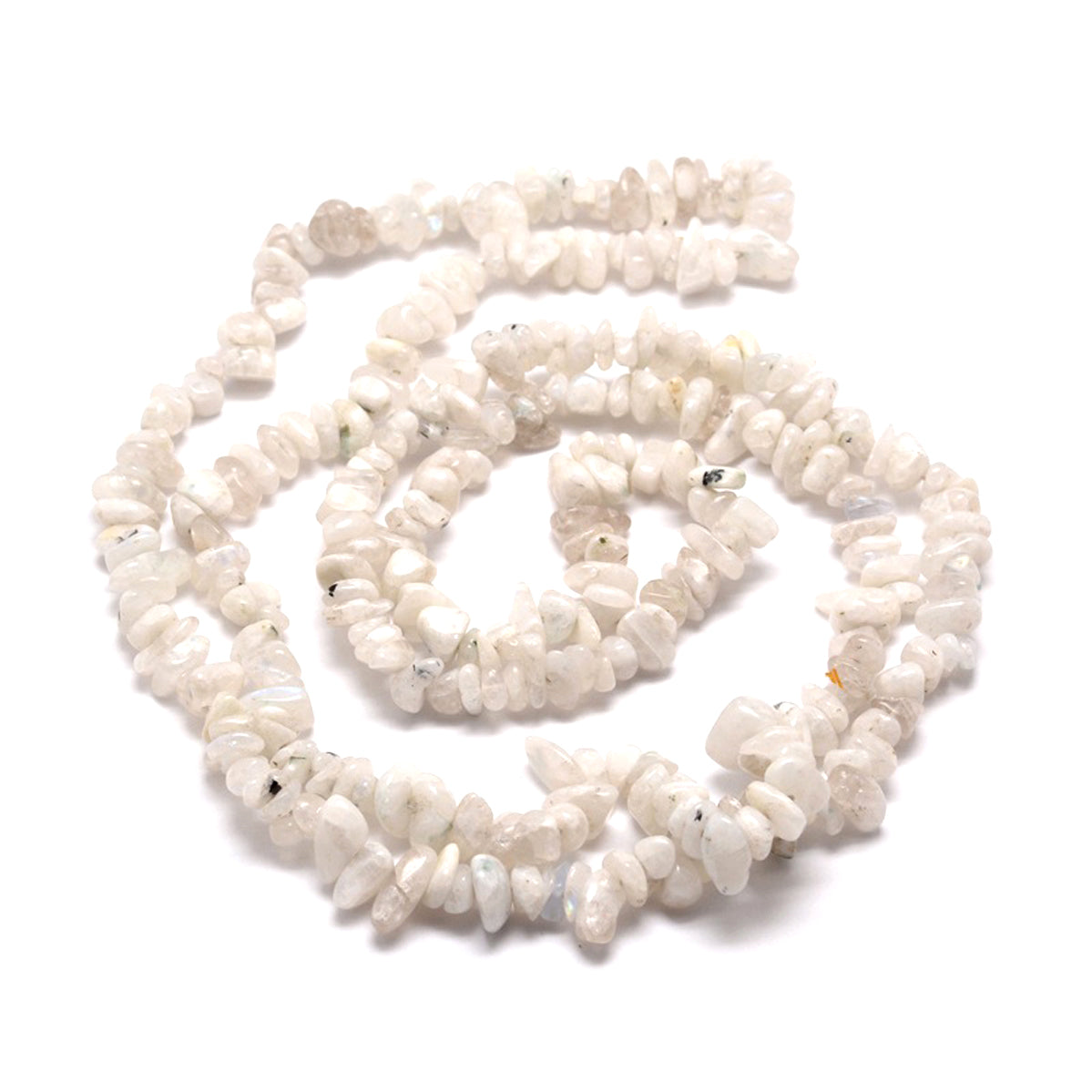 Rainbow Moonstone Bead Chips Natural White Gemstone Julz Beads UK