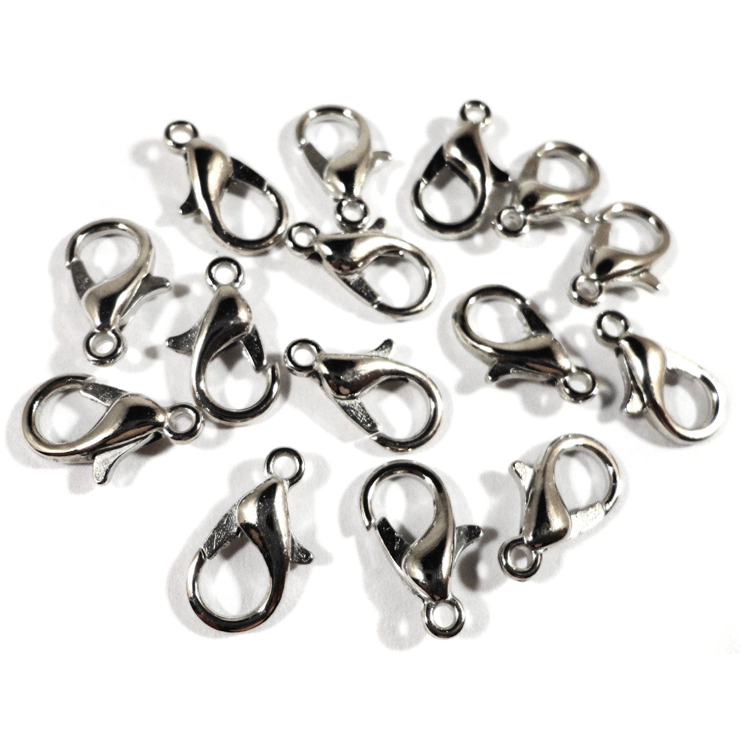 Antiqued Silver Plated Lobster Clasps Extra Large 23mm (2)