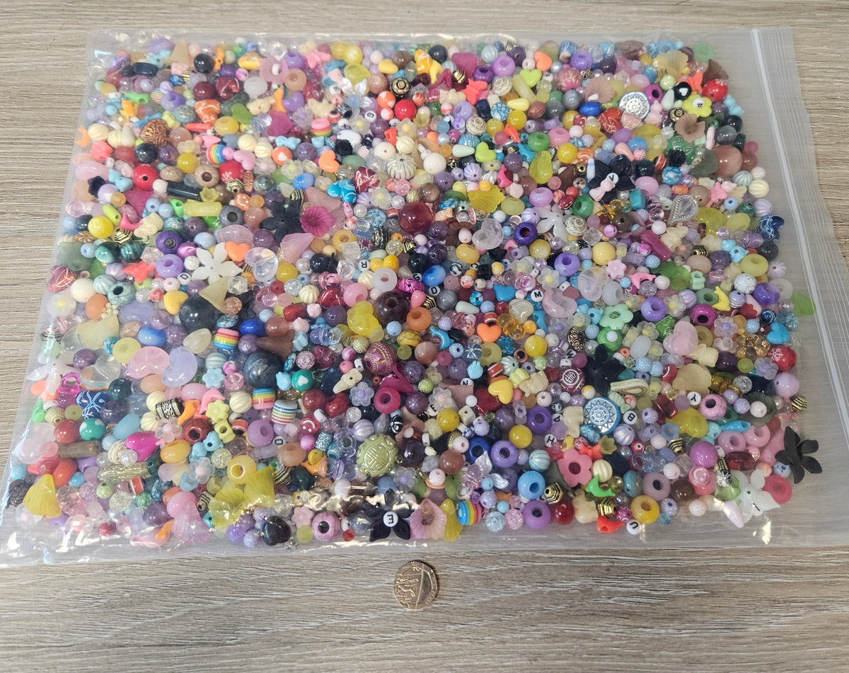 1kg Acrylic Mixed Beads