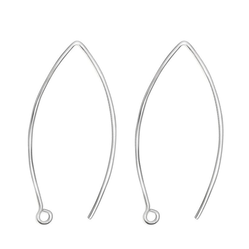 UNICRAFTALE 30pcs Stud Earring Findings - 15 Styles Stainless Steel Posts With Loop For DIY Jewelry Making