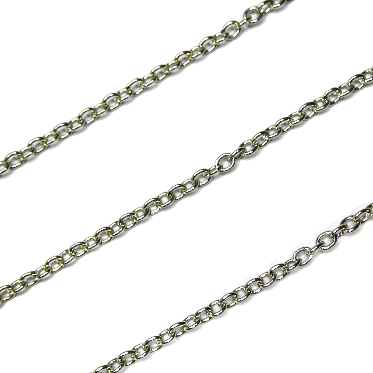 1 Metre Cable Link Chain - Silver Tone
