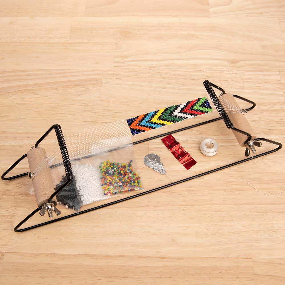 Bead Loom Kit - Includes Loom, Seed Beads, Thread, Needles & Instructions