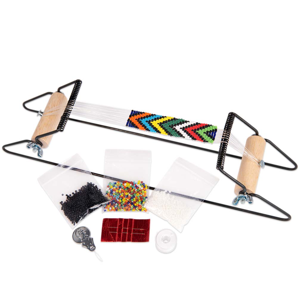 Bead Loom Kit - Includes Loom, Seed Beads, Thread, Needles & Instructions