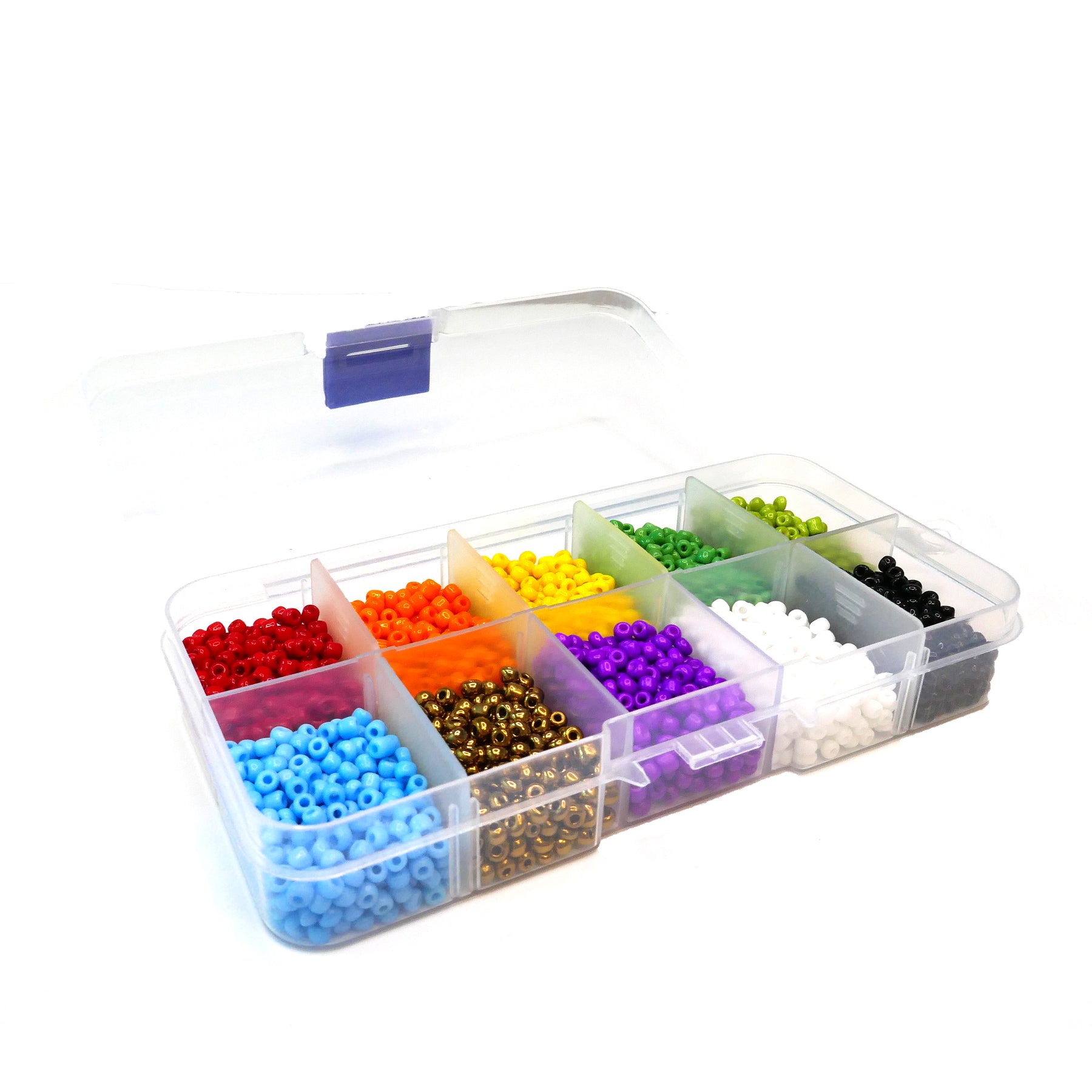 3mm Opaque Seed Bead Box - 10 Different Colours - 10g/Colour – Julz Beads
