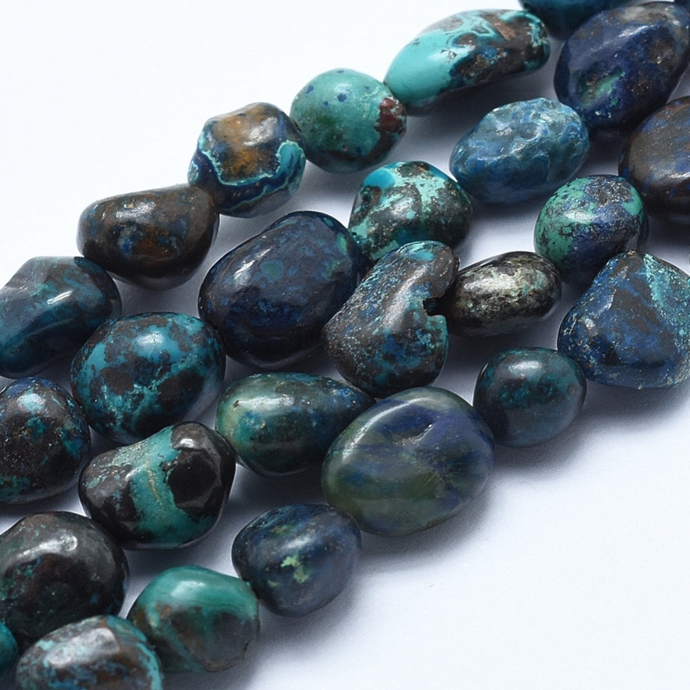 Chrysocolla Nugget Beads - 5mm ~ 8mm - Natural - 1 Strand