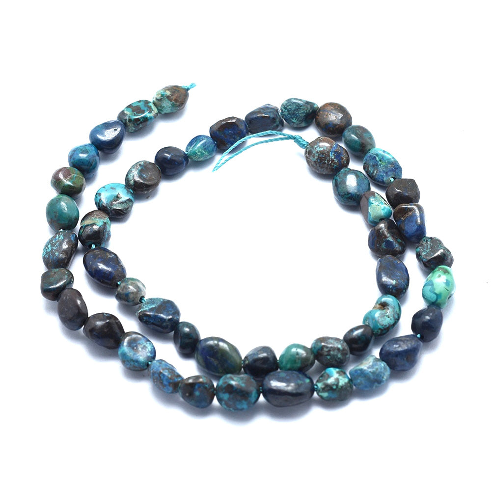 Chrysocolla Nugget Beads - 5mm ~ 8mm - Natural - 1 Strand