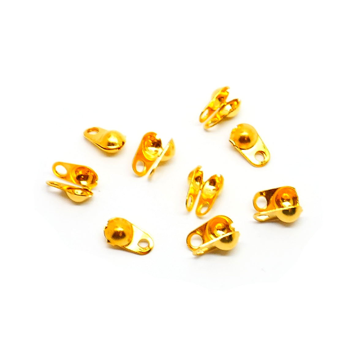 Calotte Ends - Gold Plated - 8mm x 5mm - Pack of 100
