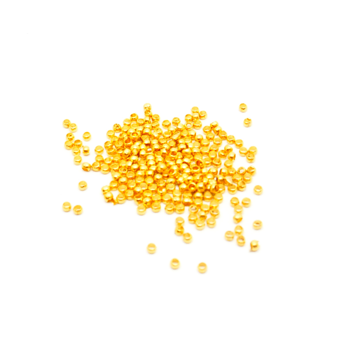 Crimp Beads - Gold Plated - 2mm - Pack of 200