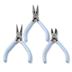 3 Pcs Jewellery Making Pliers Set - Chain, Round Nose and Wire Cutters