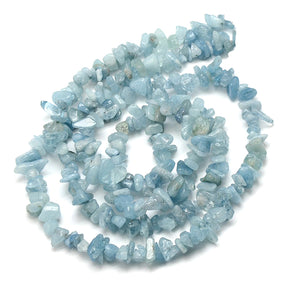 Aquamarine Bead Chips - Natural