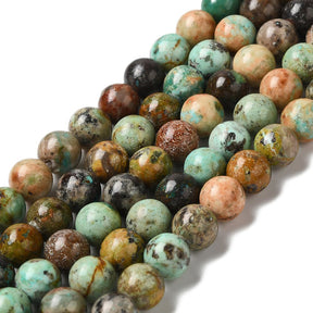 Turquoise Round Beads - 8mm - Natural - 1 Strand
