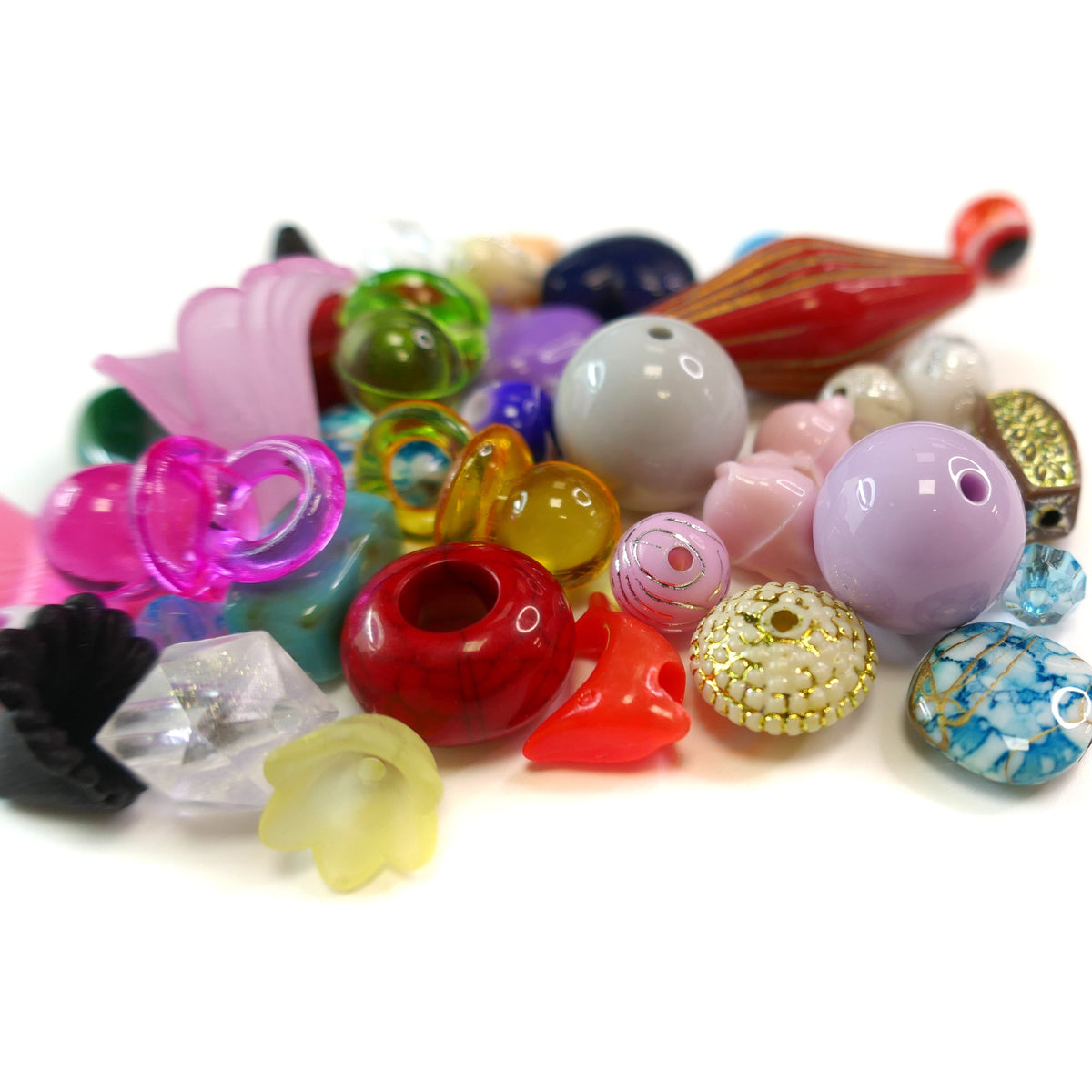 Acrylic Bead Mix - Completely Random - 50+ Styles
