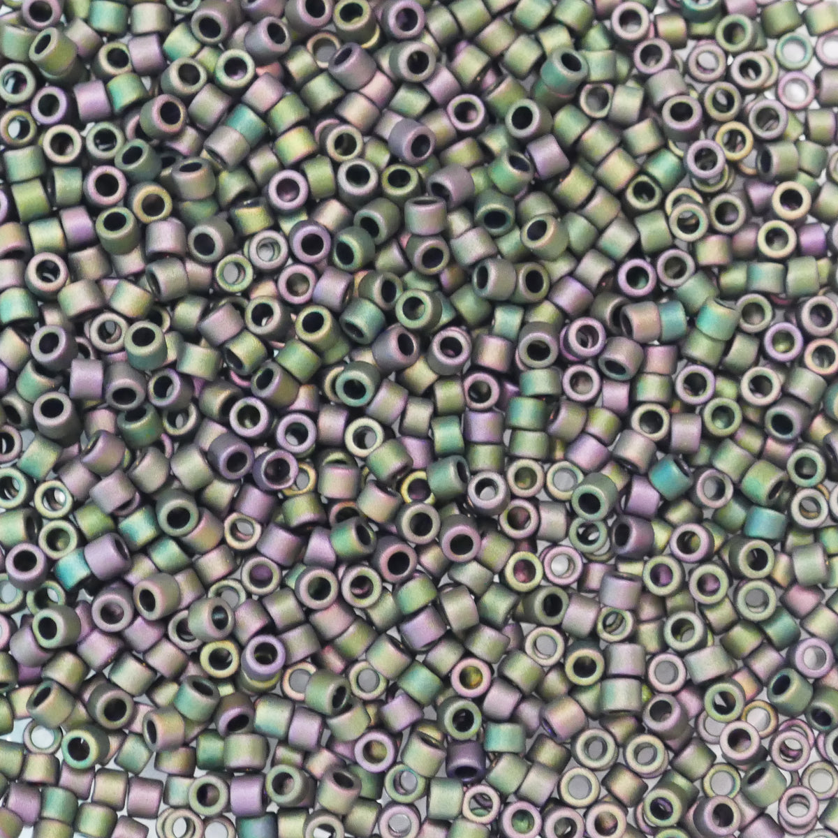 7.2g MIYUKI Delica Seed Beads - 11/0 - Matt Teal Iris (DB327)