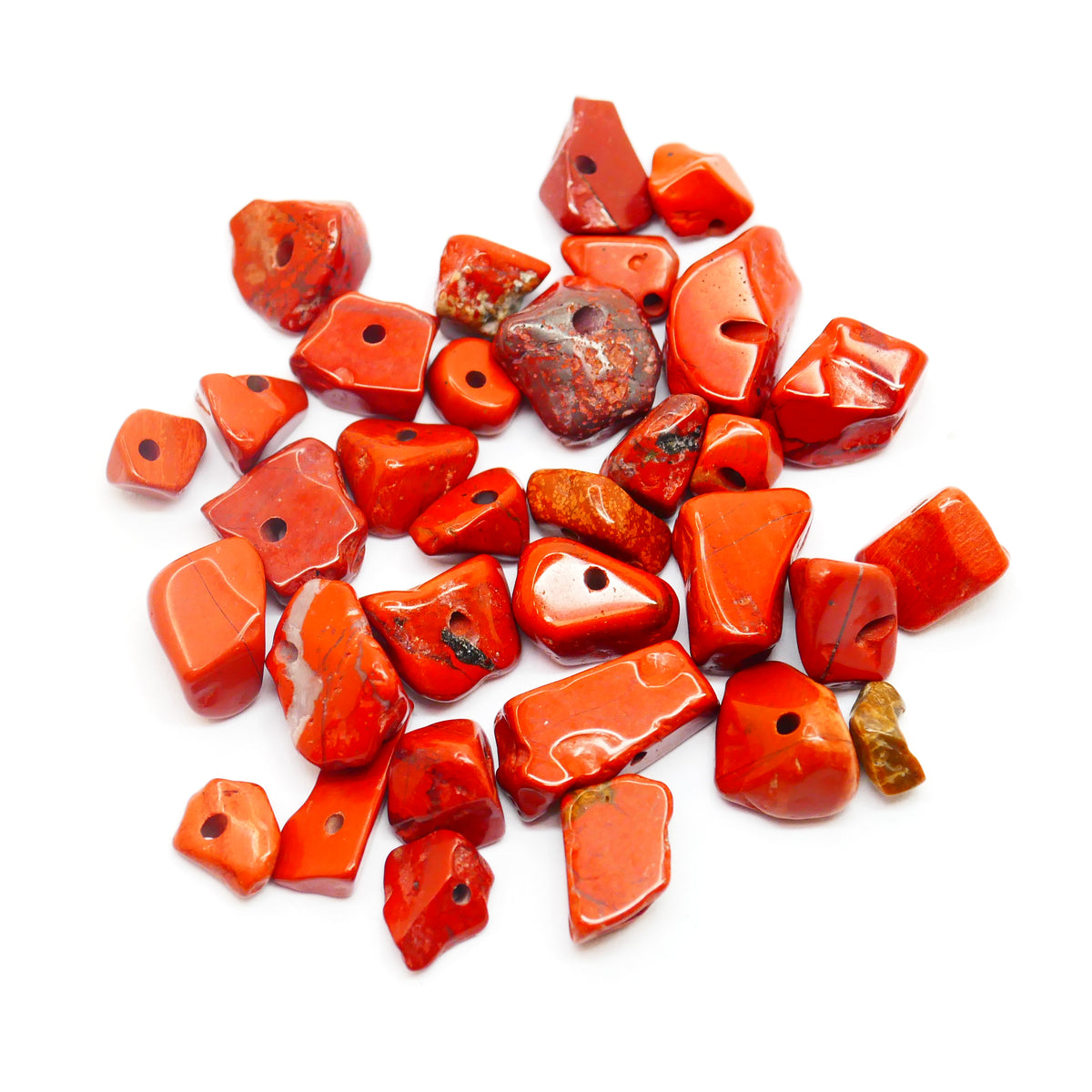 Red Jasper Bead Chips - Natural