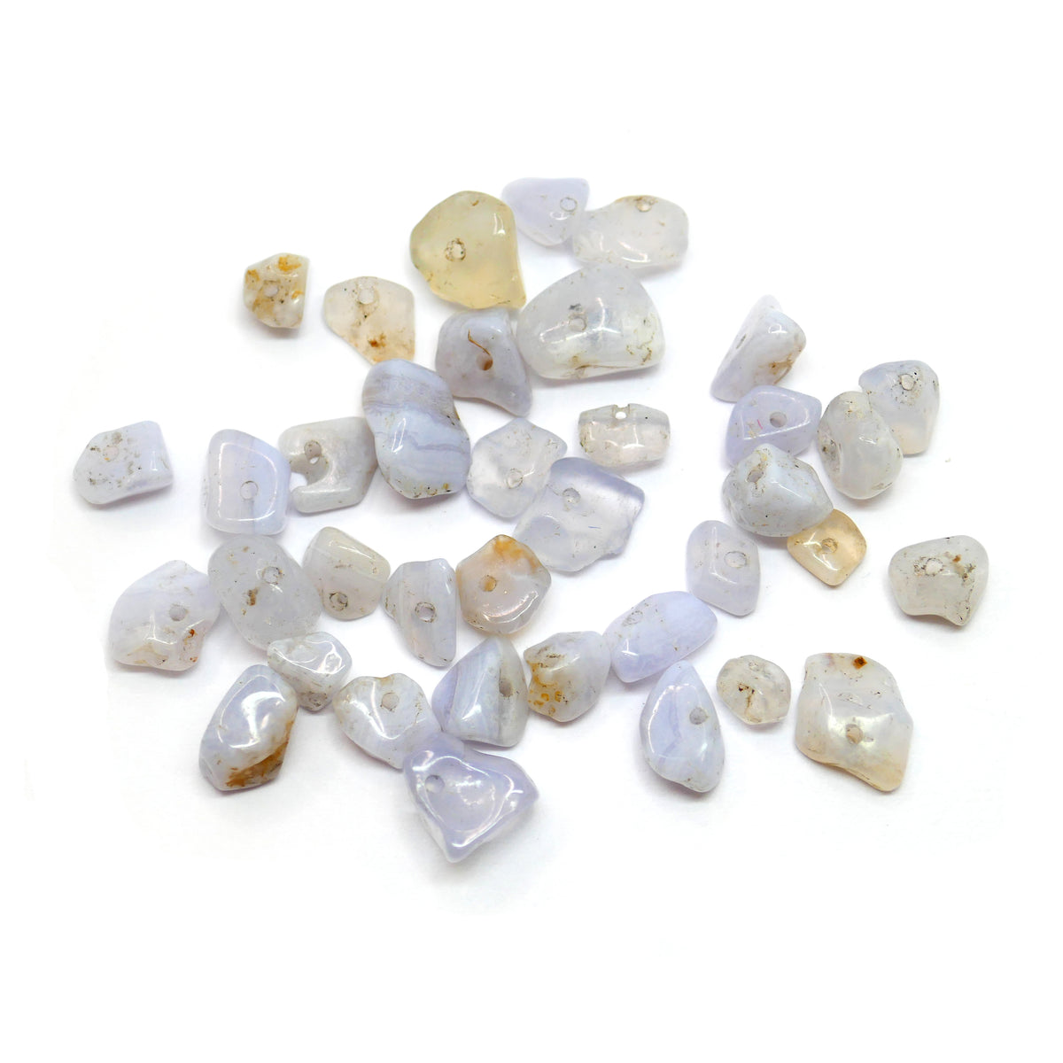 Blue Lace Agate Bead Chips - Natural
