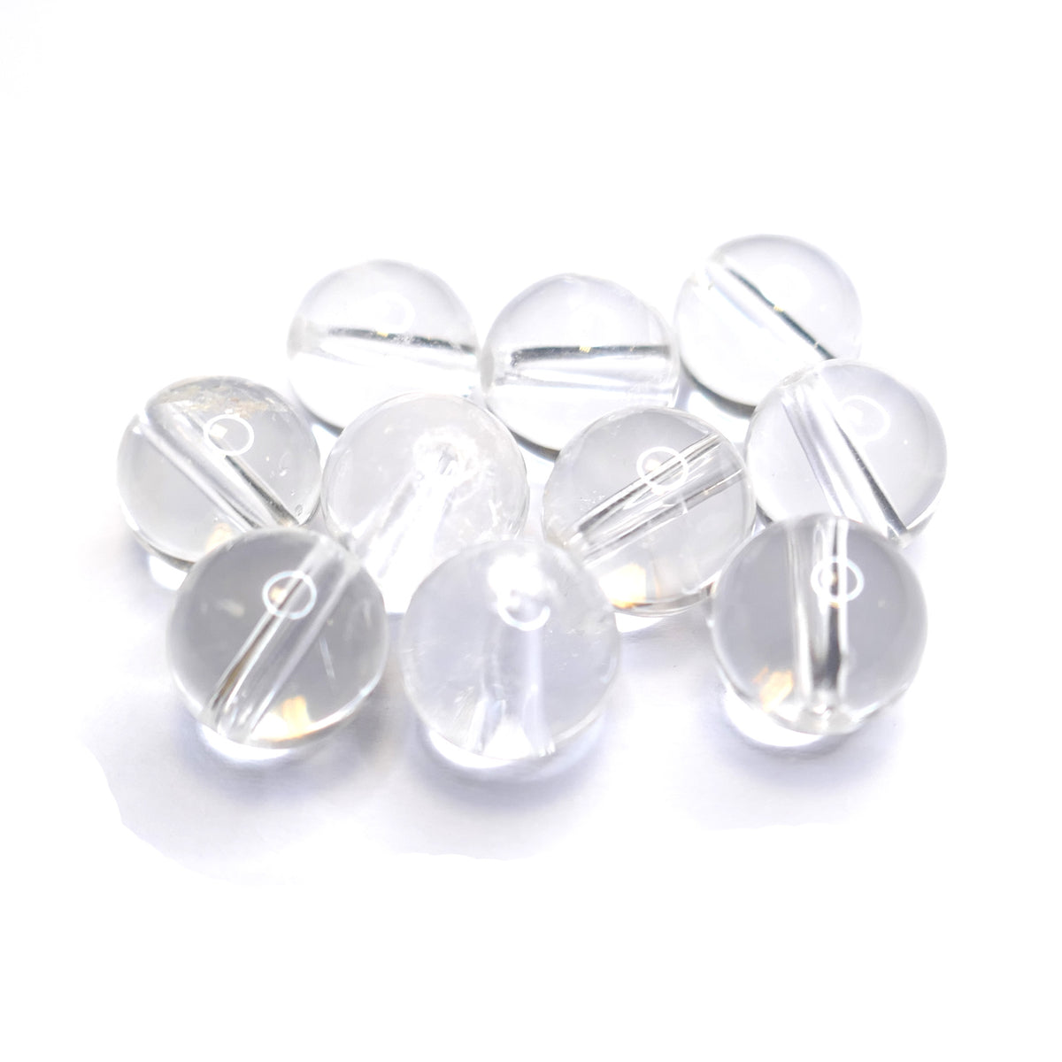 Clear Quartz Round Beads - 8mm - Natural - 1 Strand