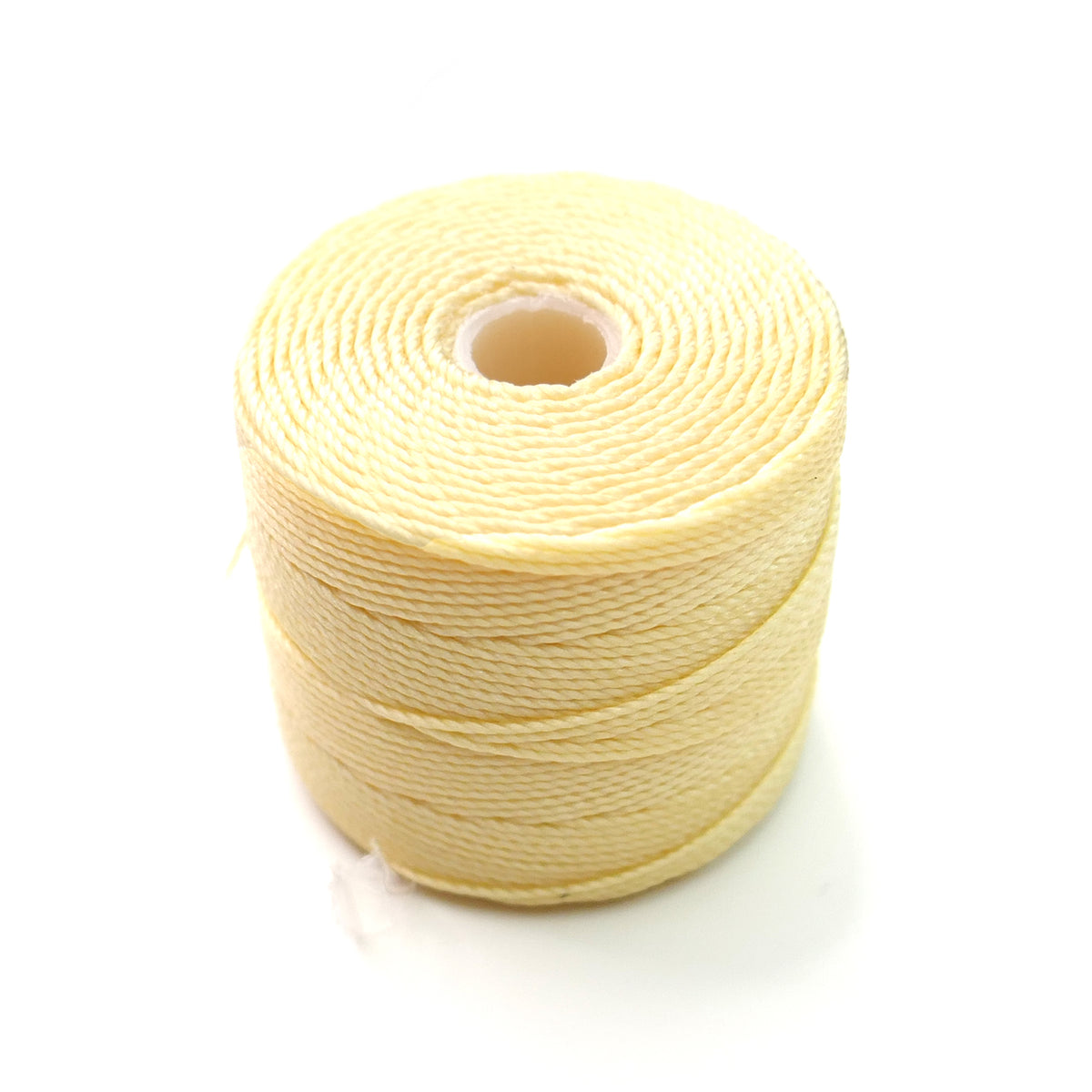 S Lon Nylon Bead Cord - Tex 210 - Cream Yellow