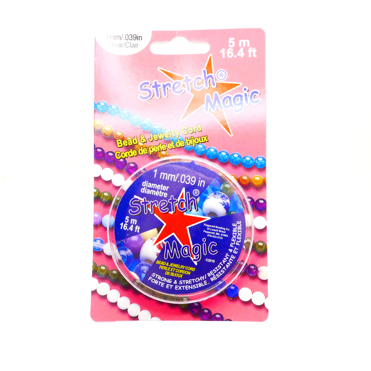 Stretch Magic Beading Cord CLEAR 1.0mm