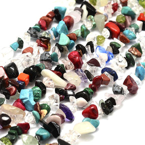 1 Strand (34") Mixed Gemstones Bead Chips Gemstone Julz Beads 