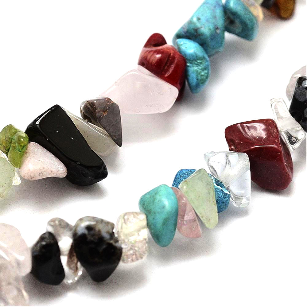 1 Strand (34") Mixed Gemstones Bead Chips Gemstone Julz Beads 