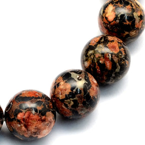 1 Strand Natural Leopard Skin Jasper Beads - 6mm Gemstone Julz Beads 