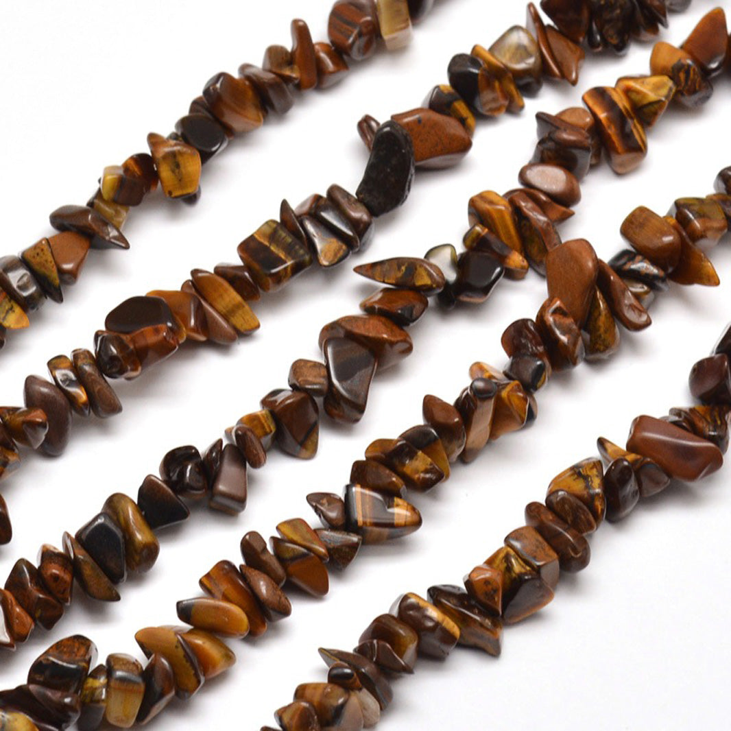 1 Strand Tigers Eye Gemstone Bead Chips Gemstone Julz Beads 