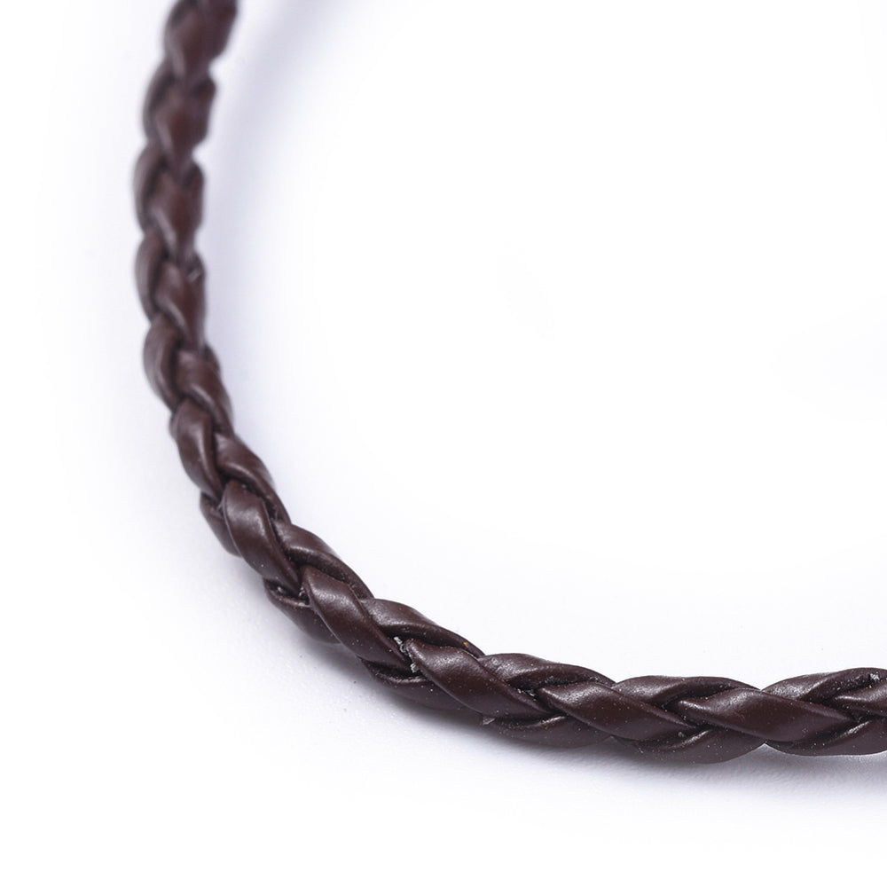 Antique Dark Brown 2mm Leather Necklace Cord With Bronze Clasp -  Israel