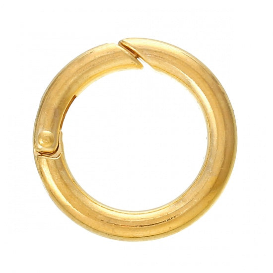 11mm Large Antiqued Gold Jump Rings, Textured Jump Ring, Brass Jump Rings,  10 rings, GL-3002