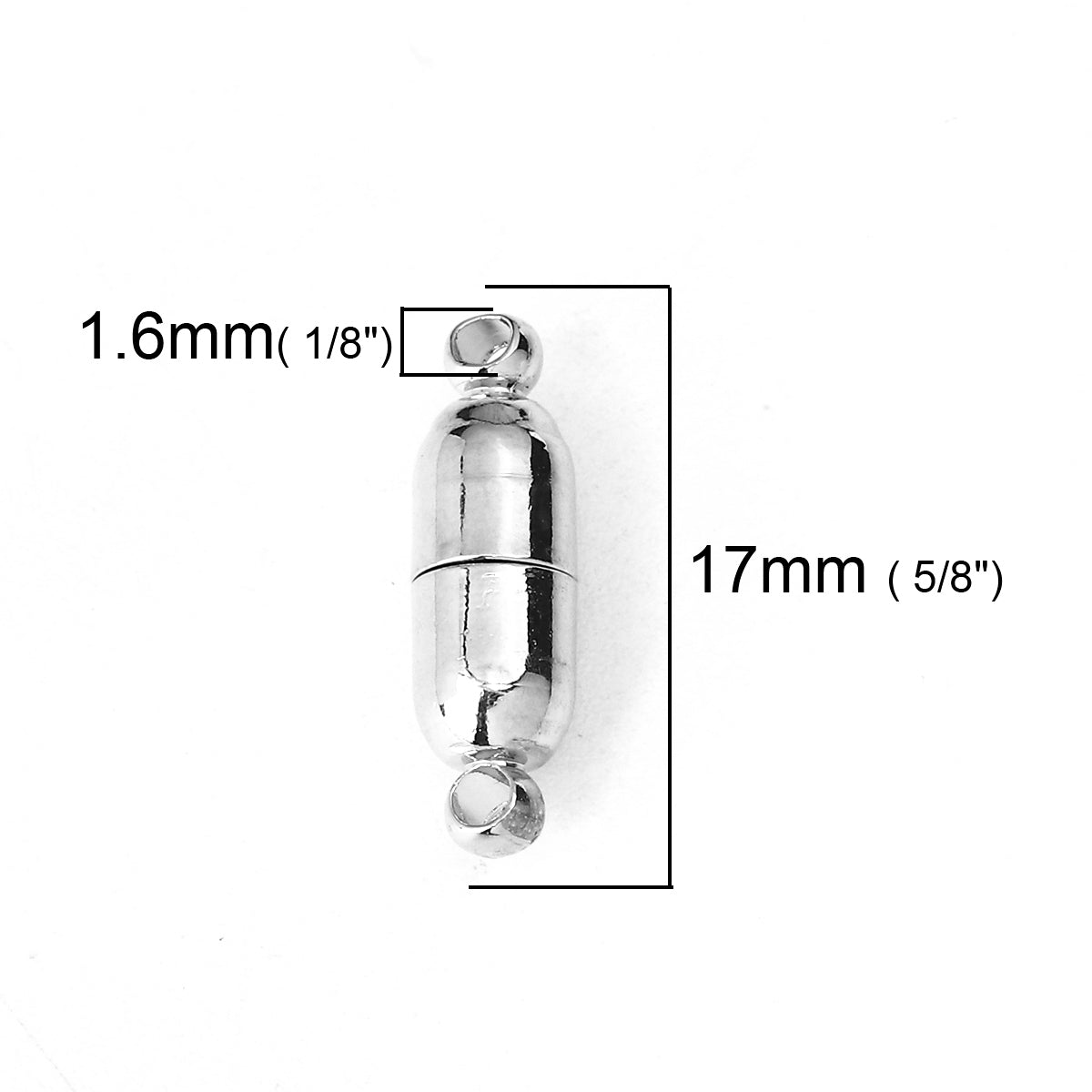 10 Magnetic Clasps - 17mm x 5mm Clasps Julz Beads 
