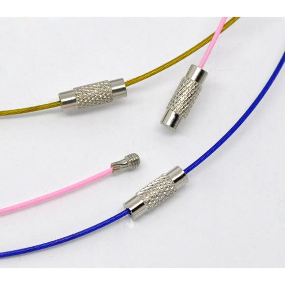 10 Memory Wire Chokers - Mixed Colours - 18" Necklaces Necklaces/Bracelets Julz Beads 