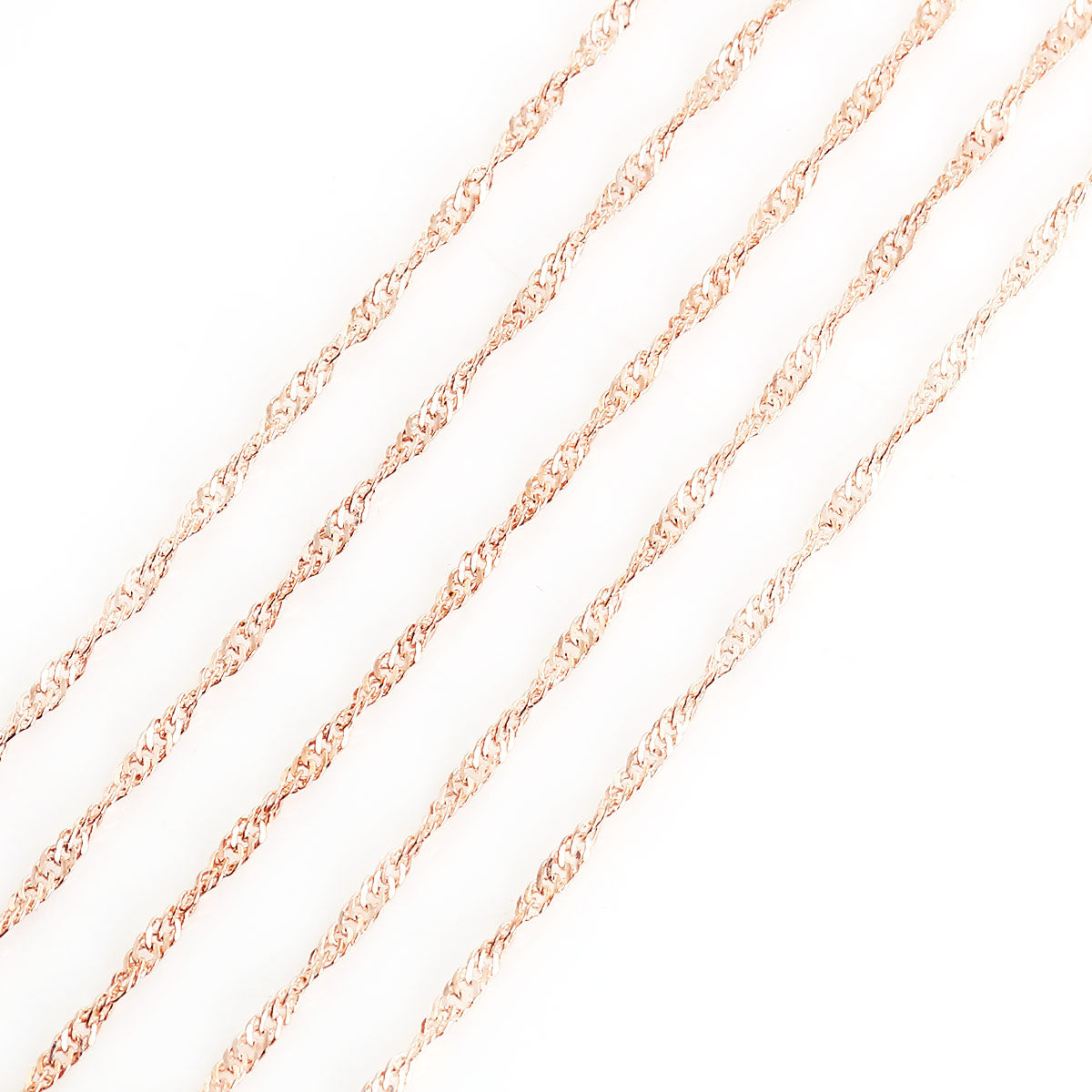 10 Metres Fine Braided Rope Chain - Gold Plated Chains Julz Beads 