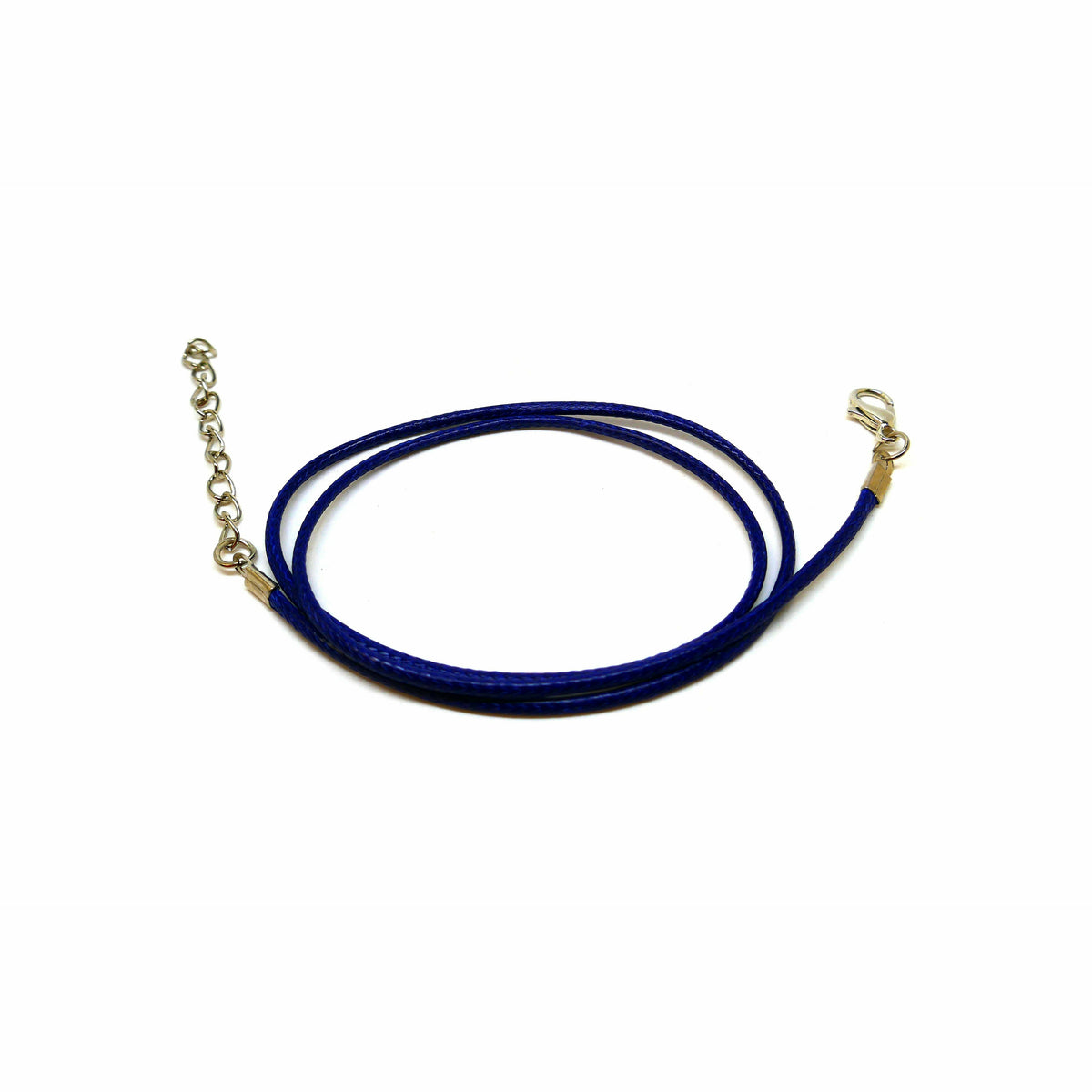 10 Waxed Cotton Necklaces - Dark Blue - 17.4" (44cm) Necklaces/Bracelets Julz Beads 