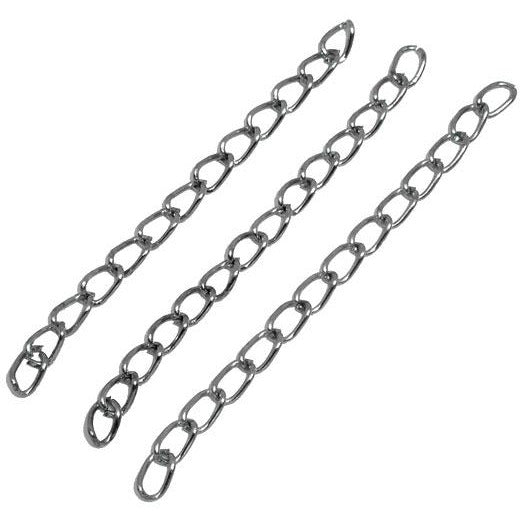 100 Extender Chains - Antique Silver Plated - 50mm Chains Julz Beads 