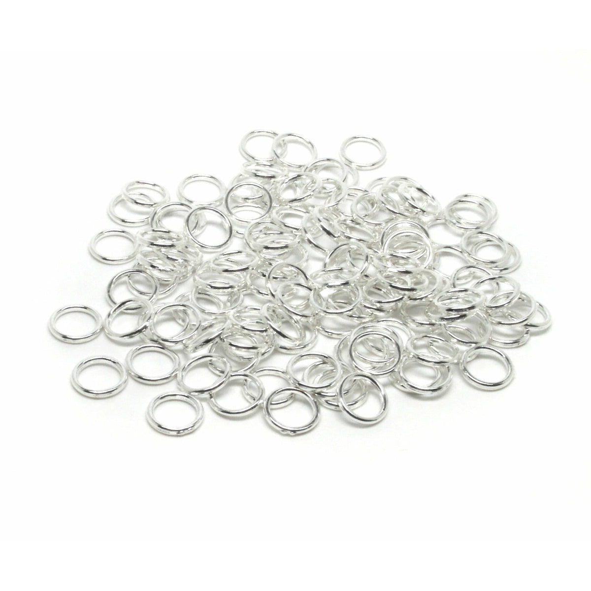 Antique Silver OX Plated 6 x 7.44 Oval Jump Ring (50/pkg)-ju