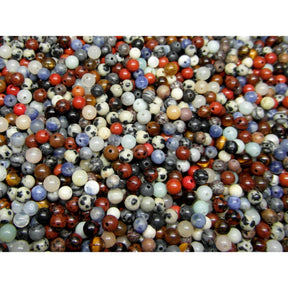 100 Semi-Precious Natural Gemstone Beads - 4-5mm - Random Mix Gemstone Julz Beads 