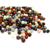 100 Semi-Precious Natural Gemstone Beads - 4-5mm - Random Mix Gemstone Julz Beads 