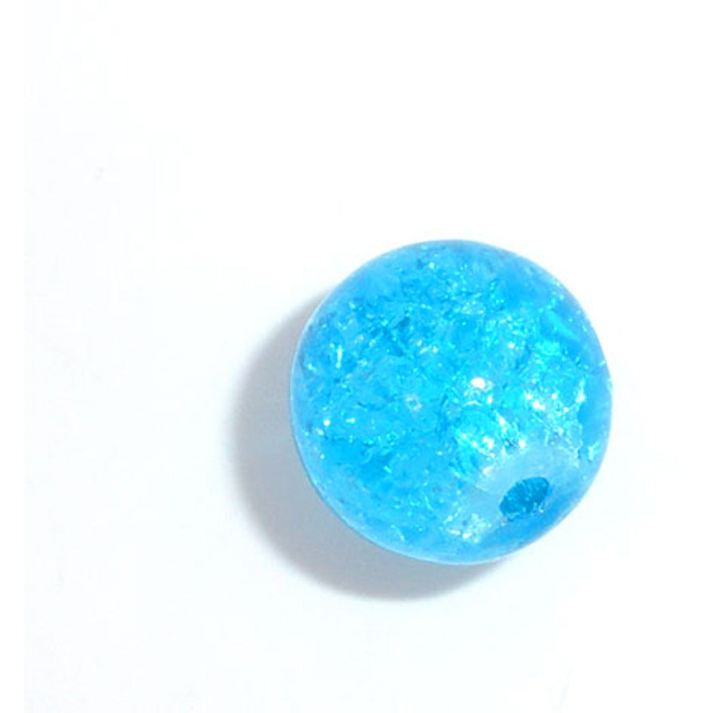 40x Blue Crackle Glass Beads, 4mm Blue Marbles Cracked Glass Beads, Blue  Crackled Glass Beads 4mm, Beading Supplies C769