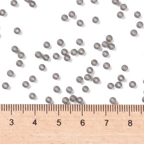 10g MIYUKI Round Seed Beads - Rustic Grey Silverlined (RR650) -3mm 8/0 Seed Julz Beads 
