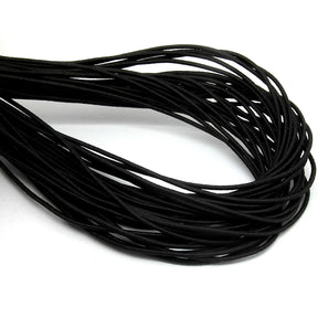 10m Black Elastic Cord - 1mm Thick Cords Julz Beads 