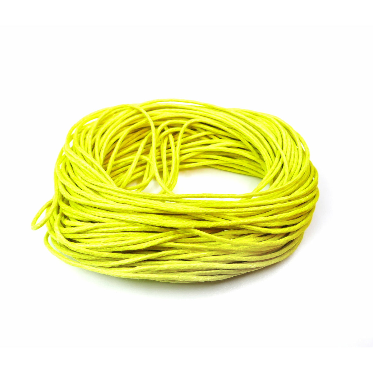 Cotton Cord, 1 mm, Yellow, 40 M, 1 Roll