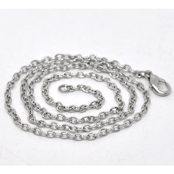 12 Blank Cable Chain Necklaces - 18" Chains Julz Beads 