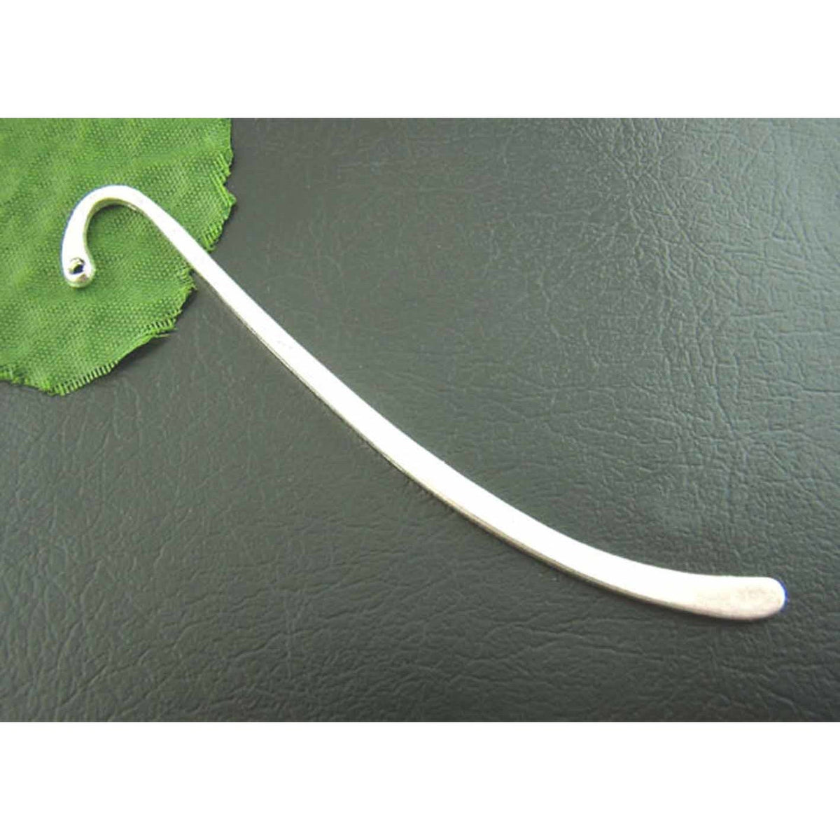 15 Scroll Bookmarks - 87mm Long - Silver Plated - 1.9mm Hole To Add Beads/Charms Bookmarks Julz Beads 