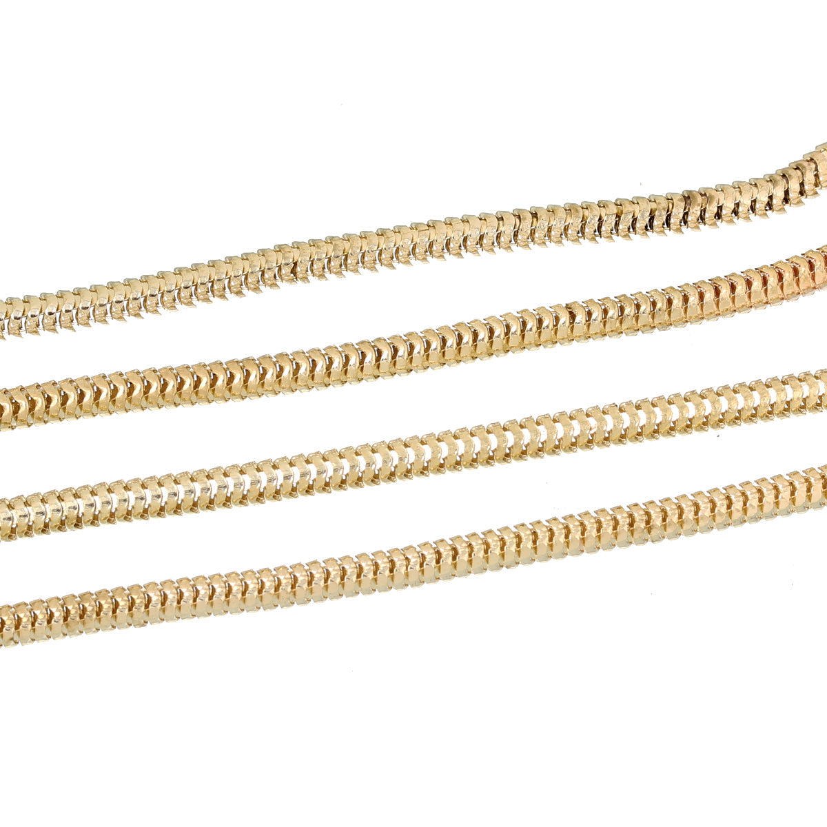 2M Snake Chain - Gold Plated Chains Julz Beads 
