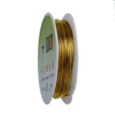 3M Roll Of Copper Beading Wire - Gold - 0.8mm Wires Julz Beads 