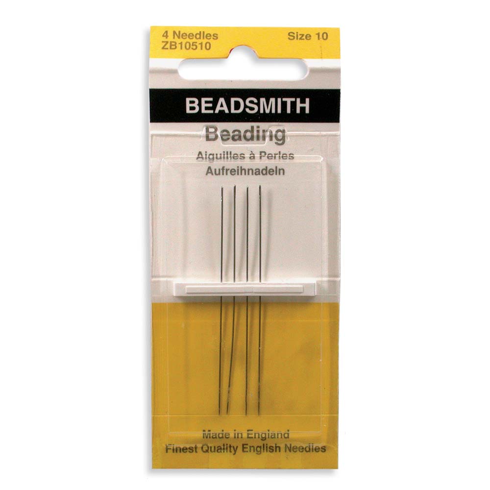 4 Beadsmith Beading Needles - Size 10 Julz Beads 