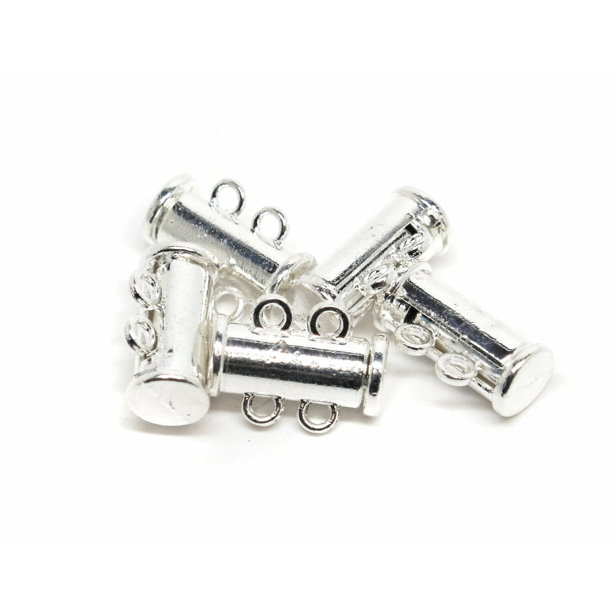 6mm x 8mm Magnetic Tube/Cylinder Clasps Silver