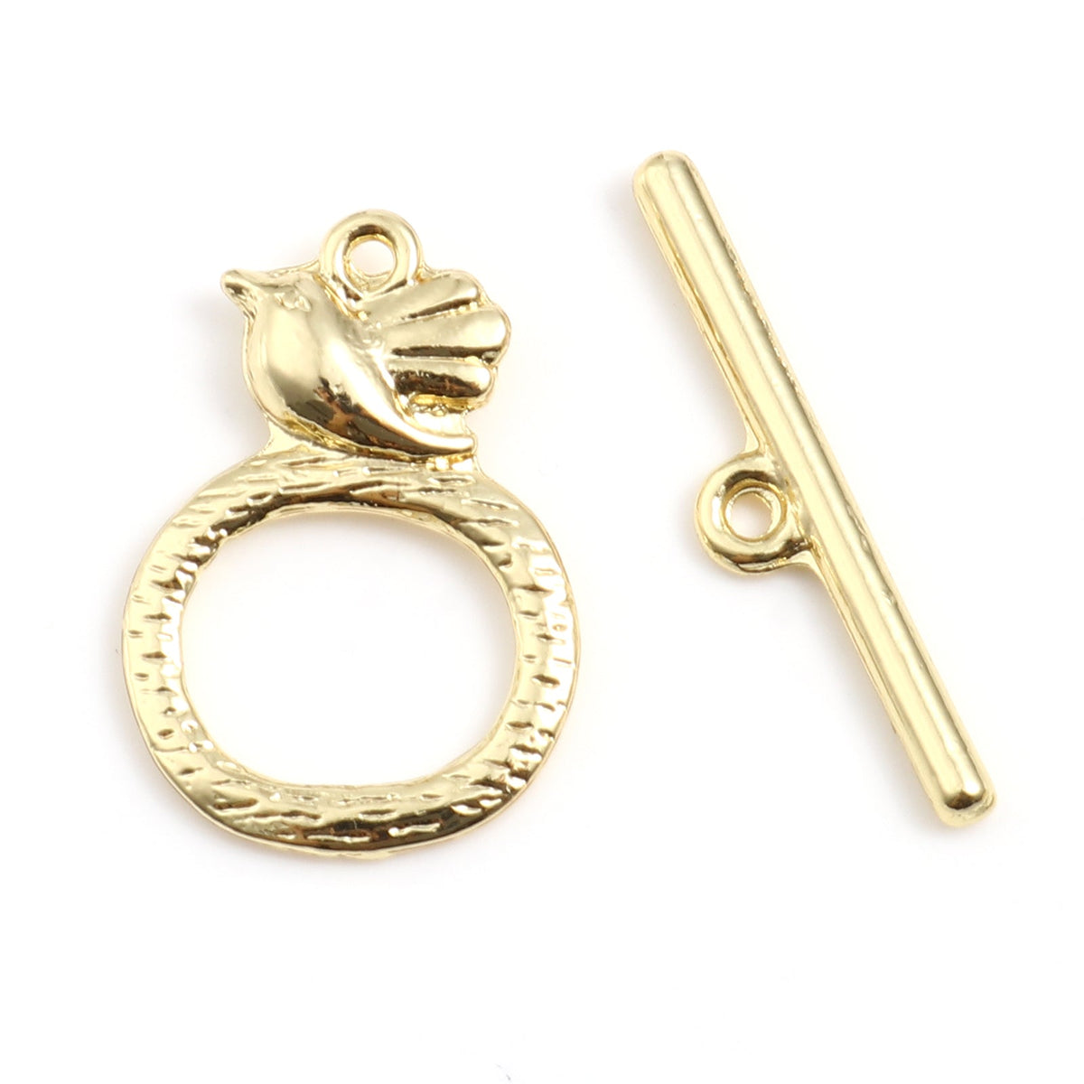5 Sets Of Song Bird Toggle Clasps - 30mm x 18mm Clasps Julz Beads 